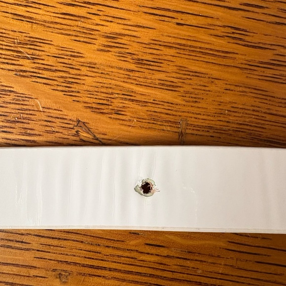 J Crew Cream Patent Leather Gold Square Buckle Belt Classic Skinny 3/4” 39” GUC - Picture 6 of 10